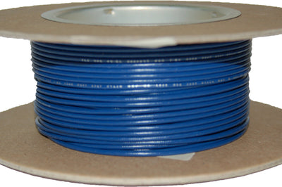 Namz Custom Cycle #18-gauge White/blue Stripe 100’ Spool Of Primary Wire - Blue - Watercraft Collection