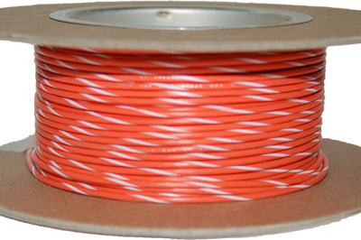 Namz Custom Cycle #18-gauge White/blue Stripe 100’ Spool Of Primary Wire - Watercraft Collection