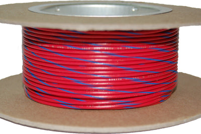 Namz Custom Cycle #18-gauge White/blue Stripe 100’ Spool Of Primary Wire - Watercraft Collection