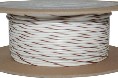 Namz Custom Cycle #18-gauge White/blue Stripe 100’ Spool Of Primary Wire - Watercraft Collection