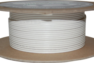 Namz Custom Cycle #18-gauge White/blue Stripe 100’ Spool Of Primary Wire - Watercraft Collection