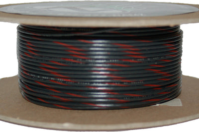Namz Custom Cycle #18-gauge White/blue Stripe 100’ Spool Of Primary Wire - Watercraft Collection