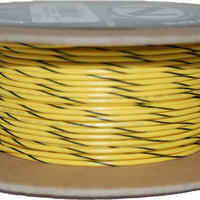 Namz Custom Cycle #18-gauge White/blue Stripe 100’ Spool Of Primary Wire - Yellow/Black - Watercraft Collection