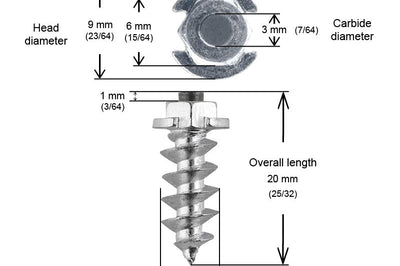Igrip 18mm Shoudler Screw Studs Qty 100 - Snowmobile Collection