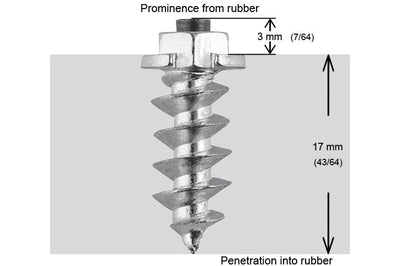Igrip 18mm Shoudler Screw Studs Qty 150 - Snowmobile Collection