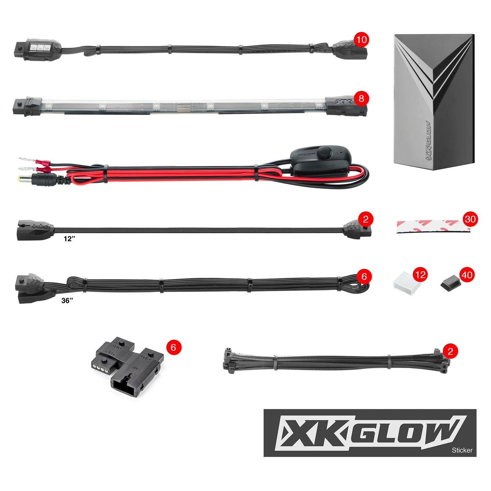 Xk Glow 18pc 7 Color Remote - Harddrive Products