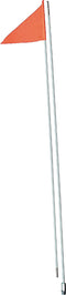Safety 2 Piece Fiber Pole - Straight Mount Flag - Snowmobile Collection