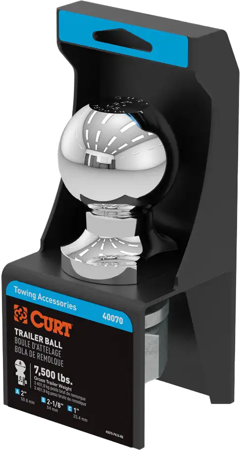 Curt 2 X 1 1/8 Hitch Ball Pkgd - Watercraft Collection