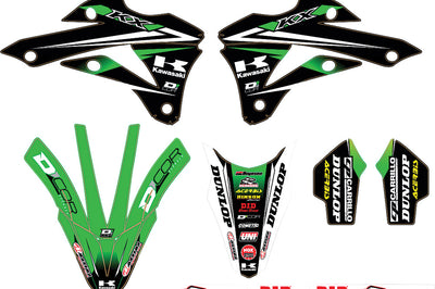 D-cor 2014 Monster Energy Kawasaki Team Green Graphics/trim Kit