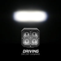 Xk Glow 20w Rgb Pod Lights Driving Beam - Offroad Collection
