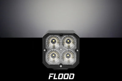 Xk Glow 20w Rgb Pod Lights Flood Beam - Offroad Collection
