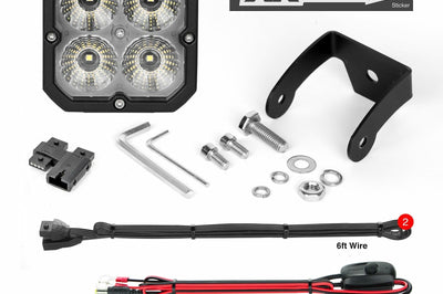 Xk Glow 20w Rgb Pod Lights Flood Beam Pr - Offroad Collection