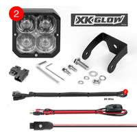 Xk Glow 20w Rgb Pod Lights Spot Beam Pr - Offroad Collection