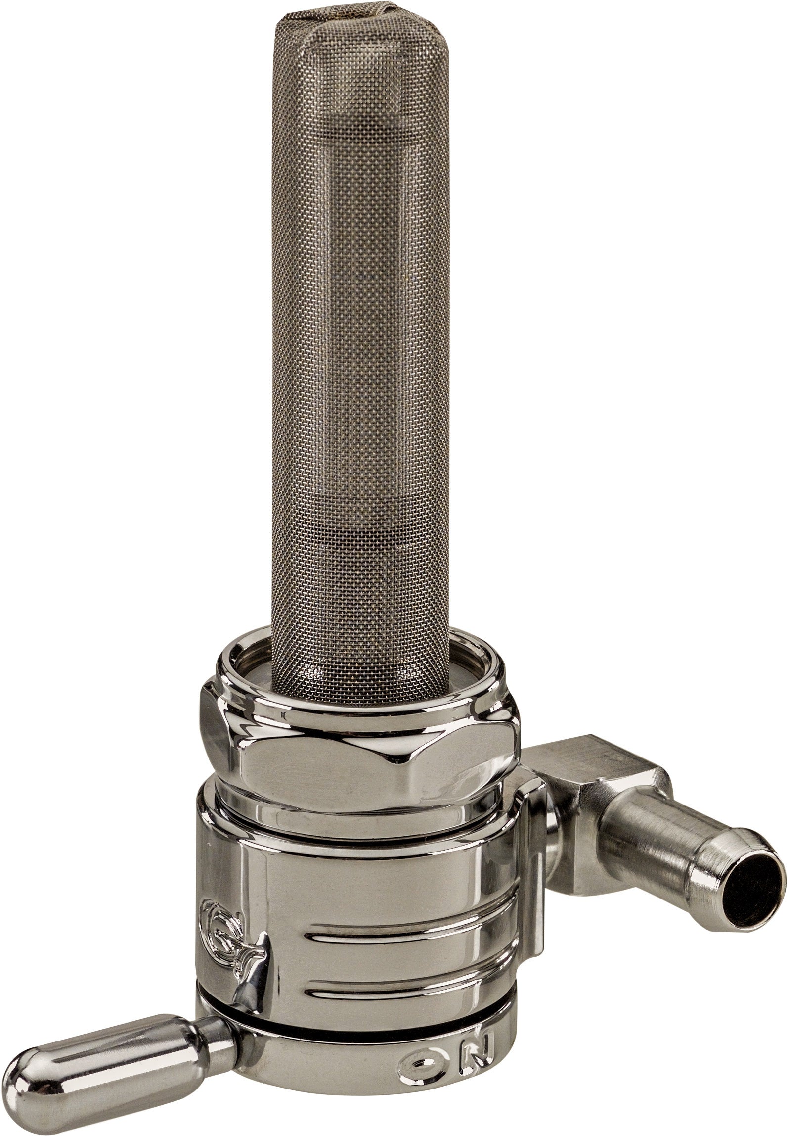 Golan 22mm Petcock Backward Chrome 5/16 Hose - Harddrive Products