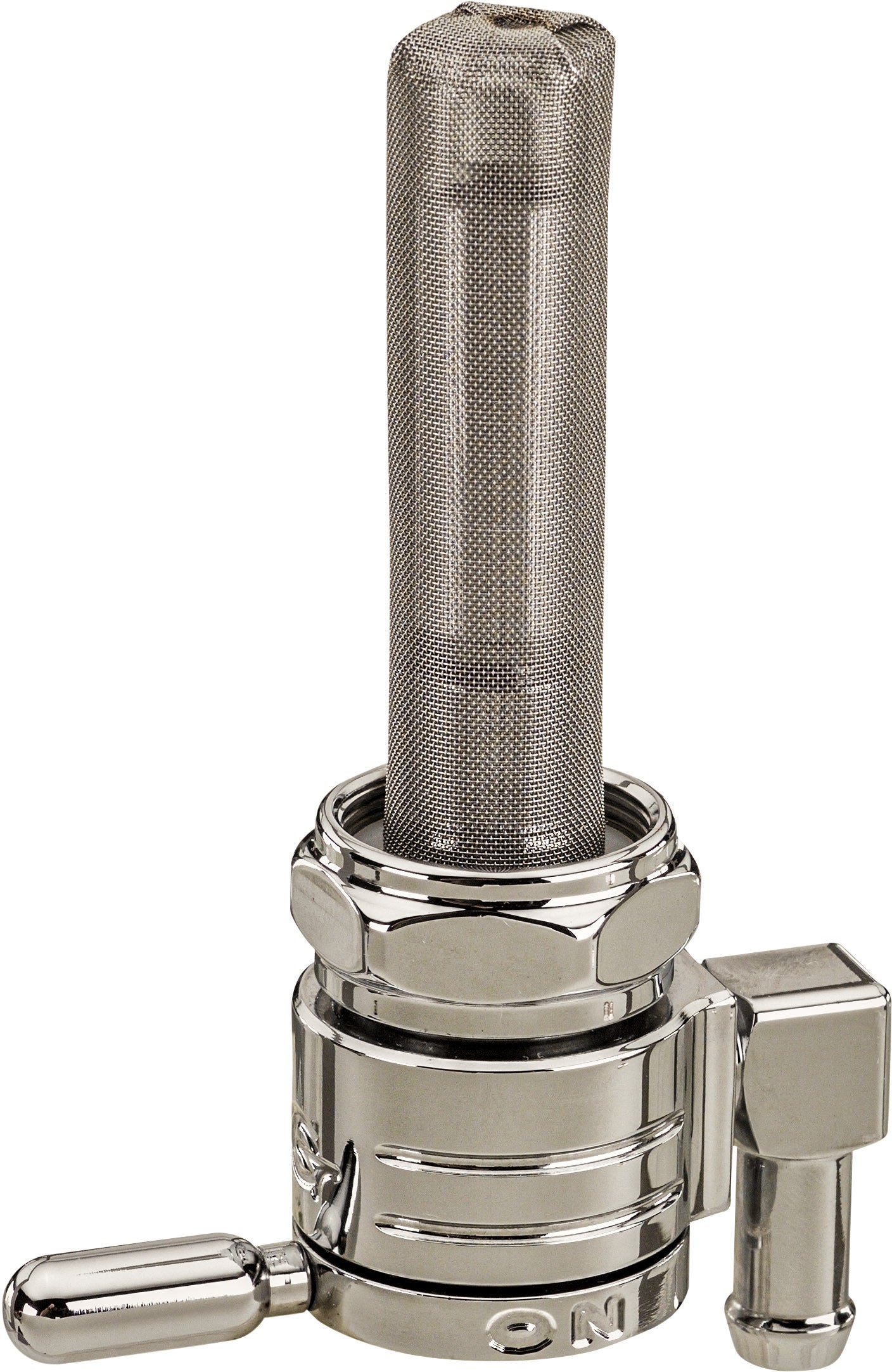 Golan 22mm Petcock Downward Chrome 5/16 Hose - Harddrive Products