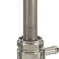 Golan 22mm Petcock Straight Chrome 5/16 Hose - Harddrive Products