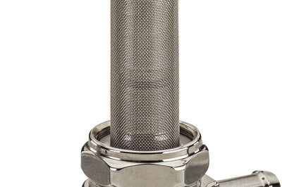 Golan 22mm Petcock Straight Chrome 5/16 Hose - Harddrive Products