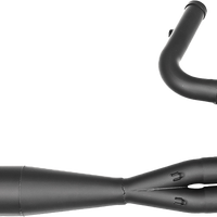 SAWICKI 2in1 Twin Cam Flt Mid Length Pipe Black