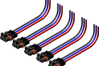 Kfi 3-pin Harness 5/pk Pol