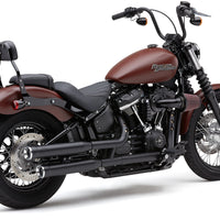 COBRA 3’’ Rpt Slip Ons Black Softail 18 22