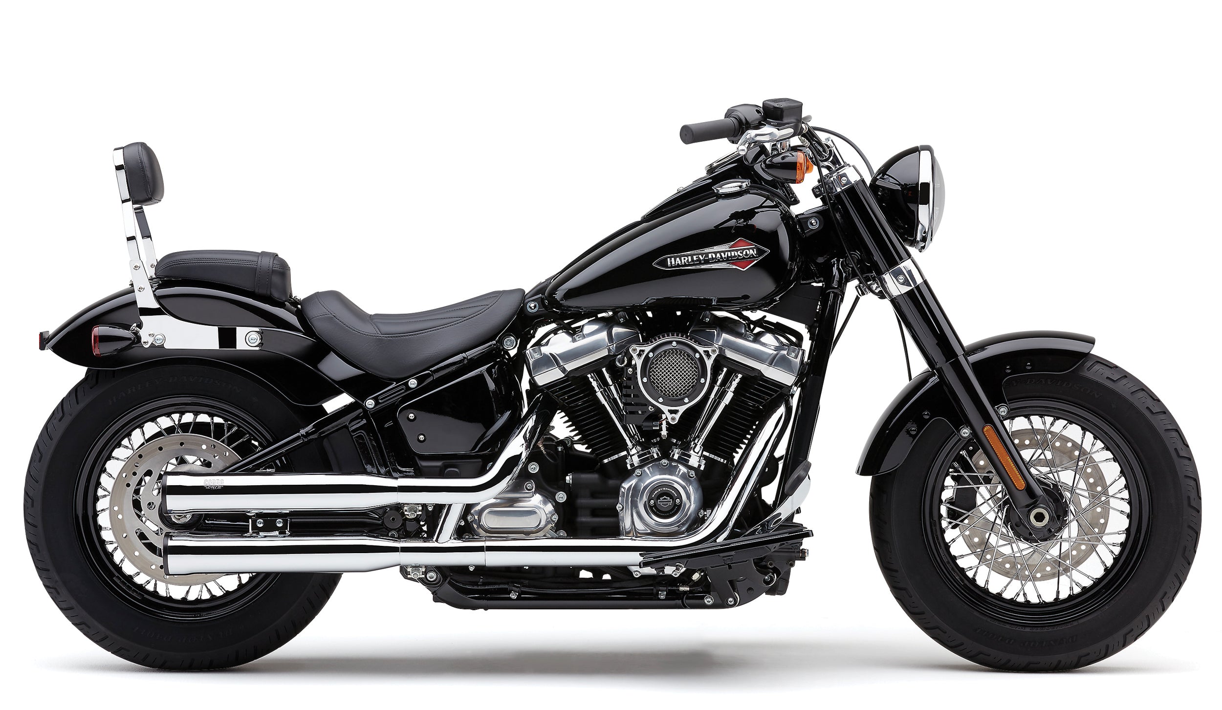 COBRA 3’’ Rpt Slip Ons Chrome Softail 18 22