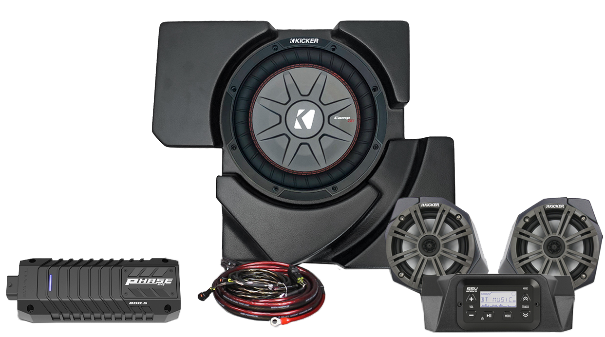 Ssv Works 3 Speaker Plug And Play Kit Kicker - Atv Performance Products