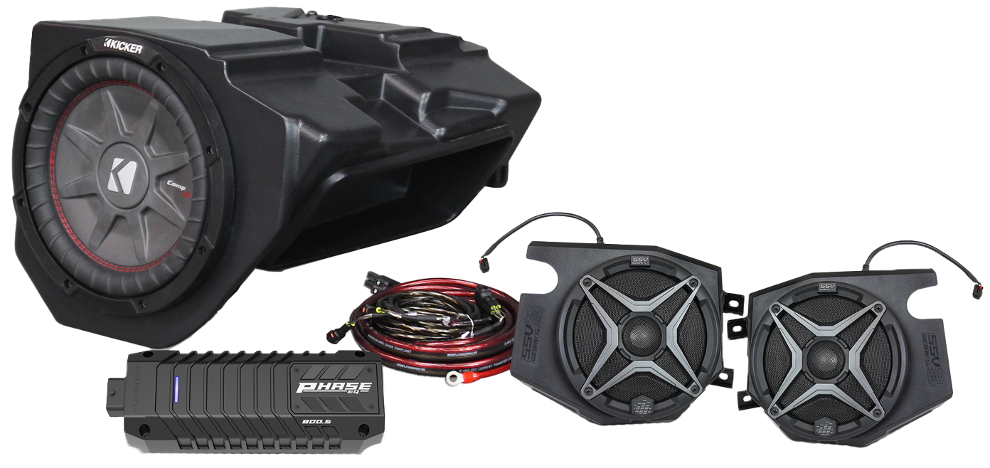 Ssv Works 3 Speaker Plug And Play Kit Ride Command - Atv Performance Products