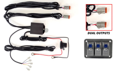 Xk Glow 3 Switch Rocker Panel Output Wire Strobe Combo - Atv Performance Products