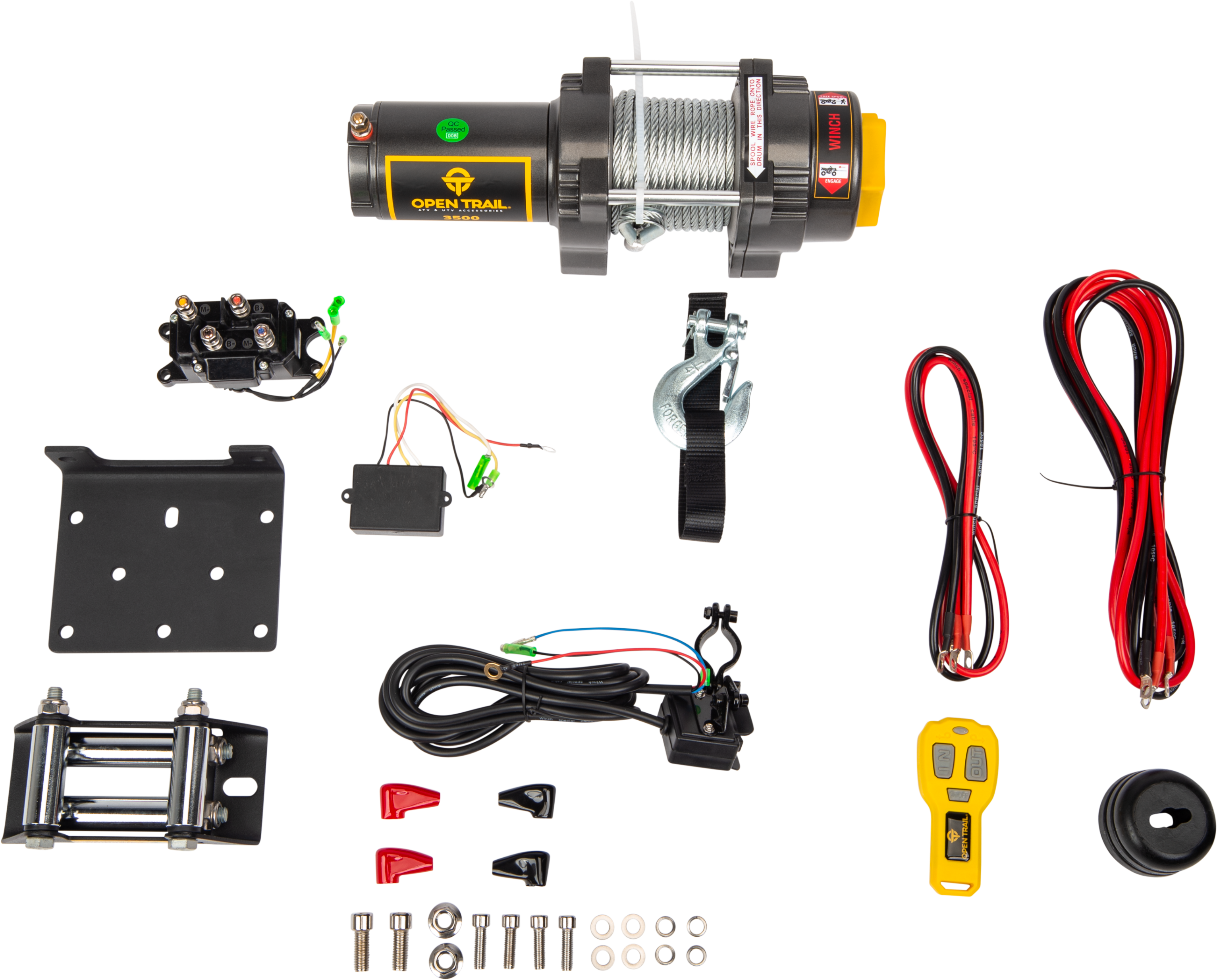 Open Trail 3500lb Winch Steel Wire - Atv Performance Products