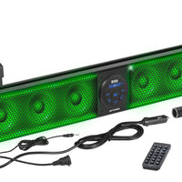 Boss Audio 36’’ Riot Sound Bar With Rgb 8 Speakers Fits 1.5-2.0’’ Bars - Atv Performance Products