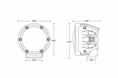 Rigid 360-series 4’’ Diffused Rgb/2 Rgbw