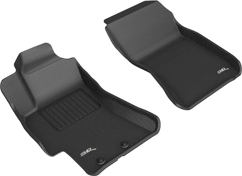 3D MAXpider 08-11 Subaru Impreza / WRX / 08-14 STI Kagu 1st Row Floormats - Black - Floor Mats