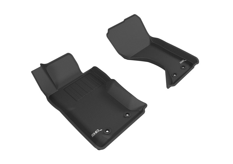 3D MAXpider 16-21 Mazda MX-5 Miata Kagu Floorliner Set - Black - Floor Mats