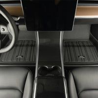 3D MAXpider Maxpider 17-21 Tesla Model X Folding 7-Seat Elitect 1st 2nd 3rd Row - Floor Mat Set (Black) - Mats