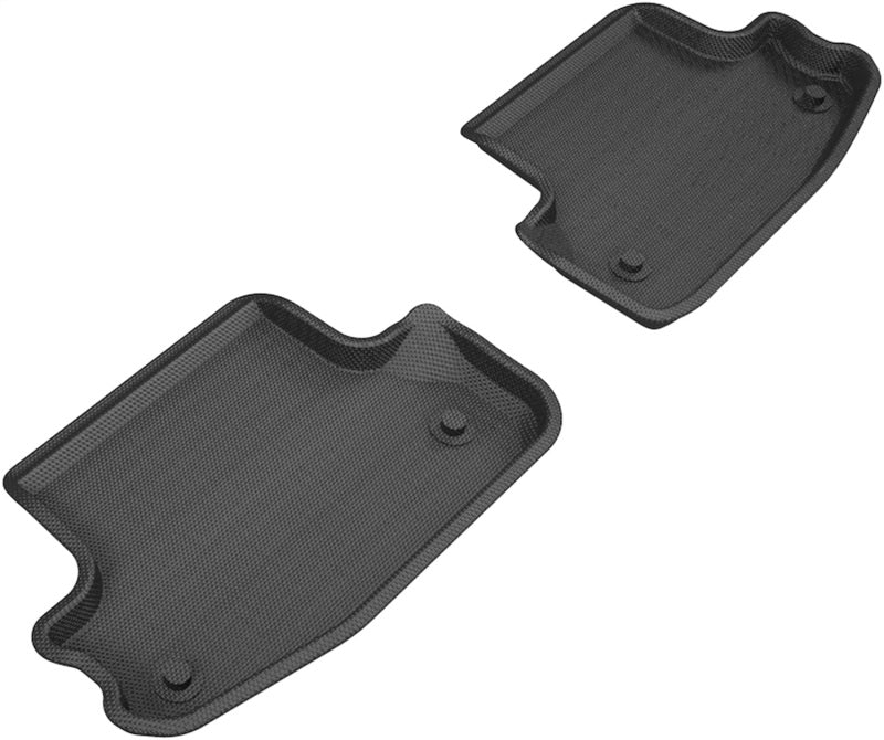 3D MAXpider 18-20 Audi A5 Coupe / S5 Kagu 2nd Row Floormats - Black - Floor Mats