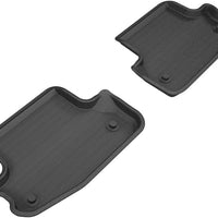 3D MAXpider 18-20 Audi A5 Coupe / S5 Kagu 2nd Row Floormats - Black - Floor Mats