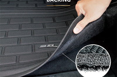 3D MAXpider 19-21 BMW X5 (G05) Behind 2nd Row with Cargo Net Kagu Cross Fold Liner - Black - Floor Mats