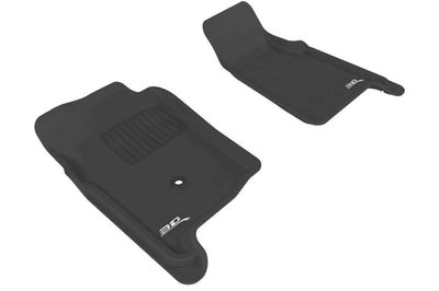3D MAXpider 1998-2011 Ford Ranger Regular Cab/Supercab Kagu 1st Row Floormat - Black - Floor Mats