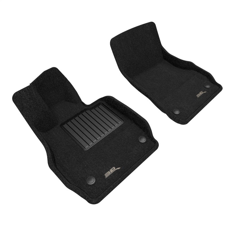 3D MAXpider 20-23 Chevrolet Corvette C8 Elegant R1 Floormat Set - Black - Floor Mats