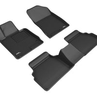 3D MAXpider 20+ Hyundai Sonata Kagu 1st & 2nd Row Floormats - Black - Floor Mats