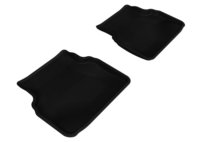 3D MAXpider 2002-2007 Subaru Impreza Kagu 2nd Row Floormats - Black - Floor Mats