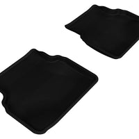3D MAXpider 2002-2007 Subaru Impreza Kagu 2nd Row Floormats - Black - Floor Mats
