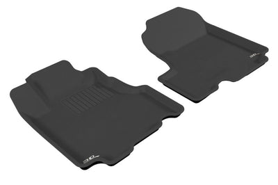 3D MAXpider 2007-2011 Honda CR-V Kagu 1st Row Floormat - Black - Floor Mats
