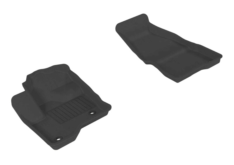 3D MAXpider 2009-2019 Ford Flex Kagu 1st Row Floormat - Black - Floor Mats