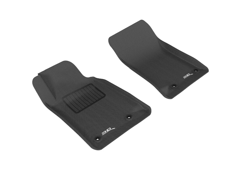 3D MAXpider 2010-2015 Chevrolet Camaro Kagu 1st Row Floormat - Black - Floor Mats