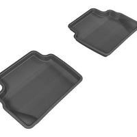 3D MAXpider 2011-2019 Ford Fiesta Kagu 2nd Row Floormats - Black - Floor Mats