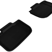 3D MAXpider 2011-2020 Dodge/Chrysler Charger/300/300C Kagu 2nd Row Floormats - Black - Floor Mats