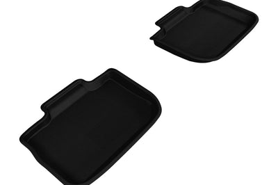 3D MAXpider 2011-2020 Dodge/Chrysler Charger/300/300C Kagu 2nd Row Floormats - Black - Floor Mats
