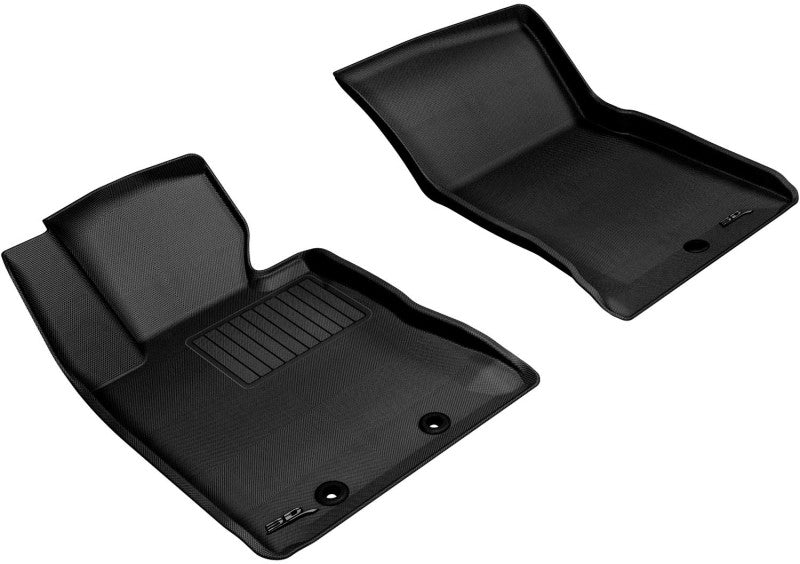 3D MAXpider 2012-2016 Hyundai Genesis Kagu 1st Row Floormat - Black - Floor Mats