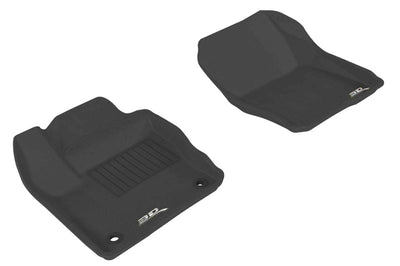 3D MAXpider 2012-2018 Ford Focus Kagu 1st Row Floormat - Black - Floor Mats
